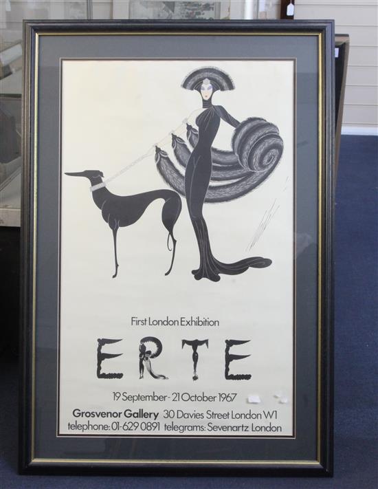 Romain de Tirtoff Erte (French/Russian 1892-1990) Octopus, costume for La Maré Folly Bergere 1919